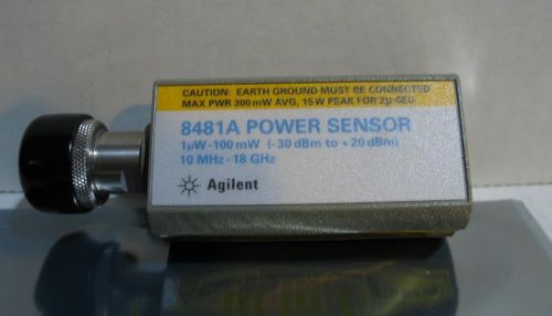 HP Agilent Keysight 8481A Power Sensor 10 MHz to 18 GHz -30 to +20 dBm
