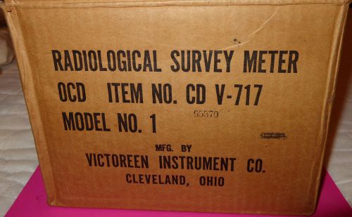Victoreen CDV-717  Geiger Counter Survey Meter Radiation Detector New in Box