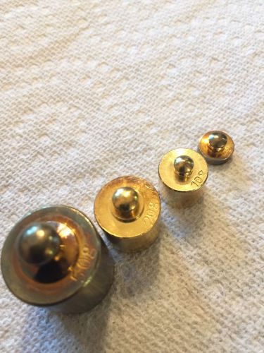 Brass Calibration Weight Set Of 4 In Grams