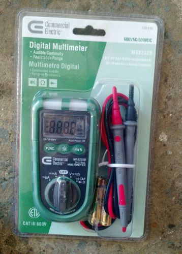 Digital Multimeter Comercial Electric  MS8232B  600VAC/600VDC