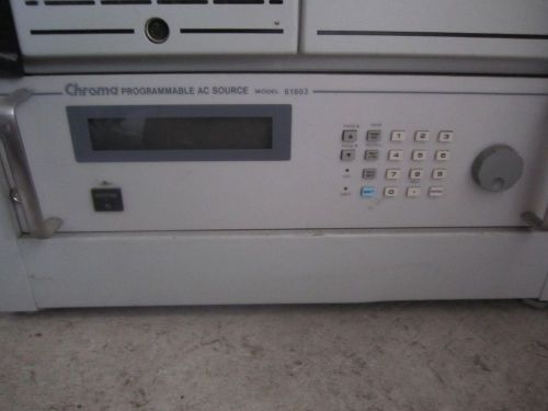 Chroma 61603 programmable ac power source 1.5 kva, 750 w for sale