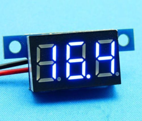 DC 3.3V-30V BLUE LED Panel Meter Mini Lithium Battery Digital Voltmeter 3.3-30