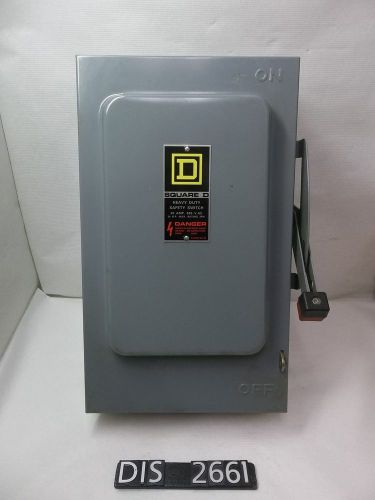 Square d 600 vac max volt 30 amp non fused disconnect 4 pole single th (dis2661) for sale