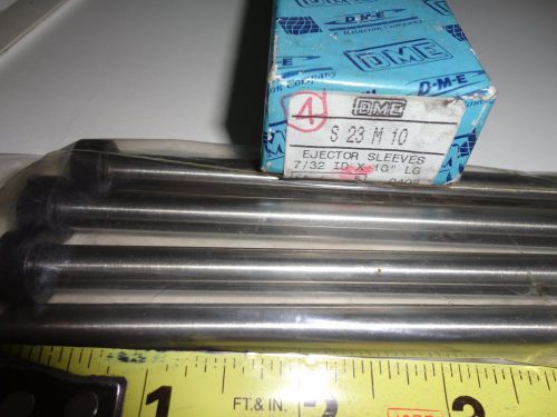 Dme ejector sleeve pkg of 4 . model # s23m10 . 7/32&#034; id x 11/32&#034; od x 10&#034; long. for sale