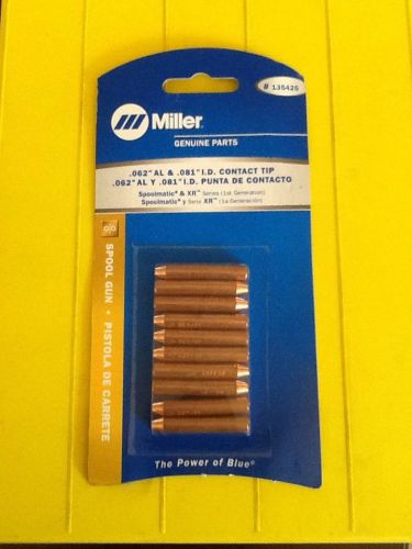 MILLER ELECTRIC 135425 Contact Tip .062, Spoolmatic And XR PK Of 10