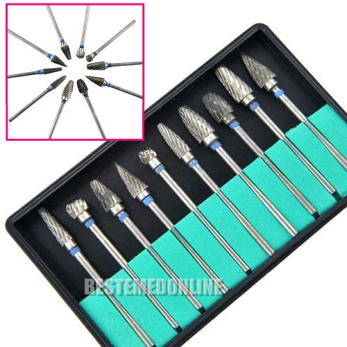 High quality 10 2.35mm diameter Tungsten Steel Dental Burs Burrs Lab Tooth Drill