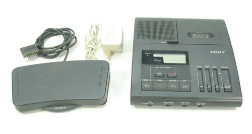 Sony BM-840 Microcassette Transcriber Dictation Machine w/Foot Pedal Controller