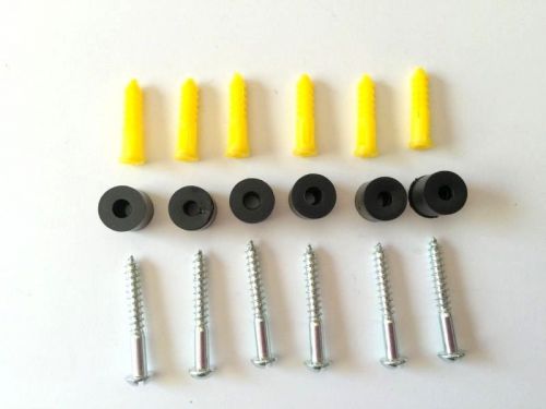 (6 Pack) Pegboard Spacers # 8 Screws Zink Plated with Anchors