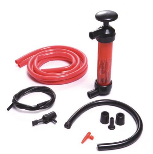 Large new siphon pump for liquid oil fuel petrol water plastic transfer kit tool for sale