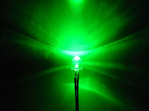 (10 PCS) Green 10mm LED Pre Wired Light 12V 20cm Bulb DC 9v 5v 6v