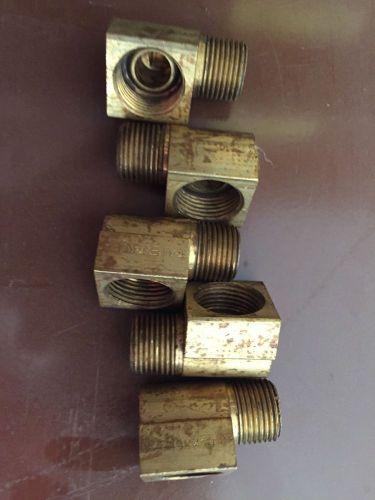 3/8&#034; inverted flare 90 degree brass street elbows for sale
