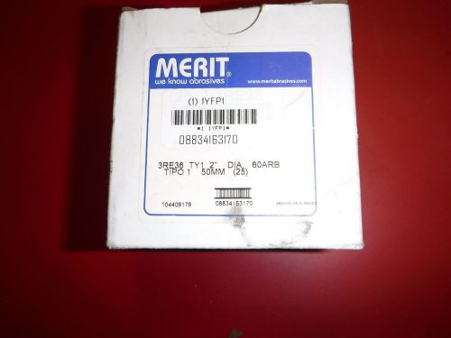 Merit 2&#034; Sanding Disks with Base Qty 25 New in Box