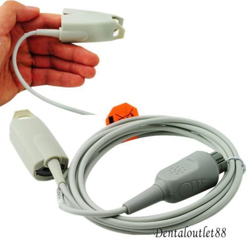 Adult finger clip/spo2 sensor probe round 10 pin compatible datascope s/5, ca for sale