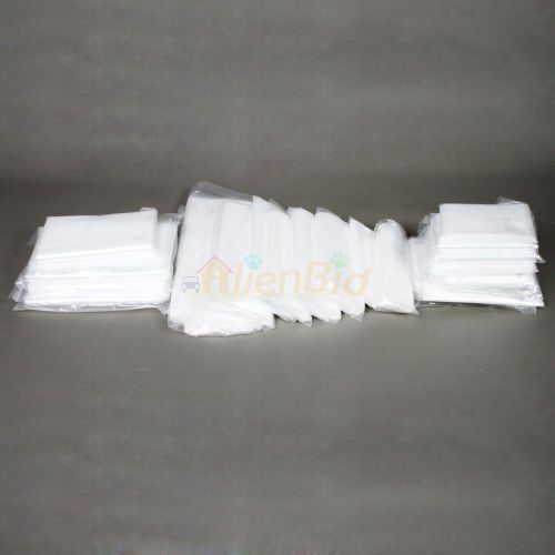 100 clear 8x12 2mil poly plastic bags flat open top new for sale