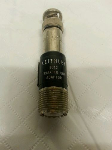 Keithley 6012 Triax (3 Lug) To UHF (F) Adapter