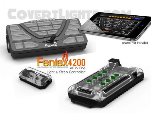 Feniex 4200 controller for lights lightbars &amp; sirens new with bluetooth! for sale