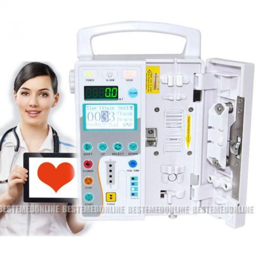 2016- lcd display infusion pump iv &amp; fluid administration audible + visual alarm for sale