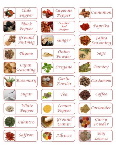 30 Personalized Return Address Spices Labels Buy 3 get 1 free (asp2)