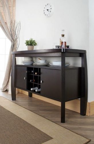 Enitial Lab Shannelle Contemporary Buffet Table, Cappuccino