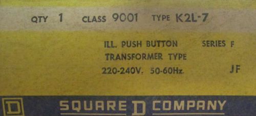 SQUARE D 9001 K2L 7 Illuminated 220 240 V PushButton