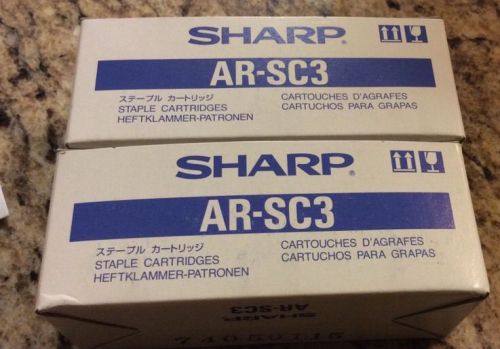 2 New Boxes of Sharp AR-SC3 Staple Cartridges - Total of 5 Refill Cartridges
