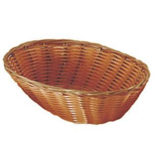 Set of 2, Woven and Bread Natural Color Basket, Oval, 9-1/2-inch