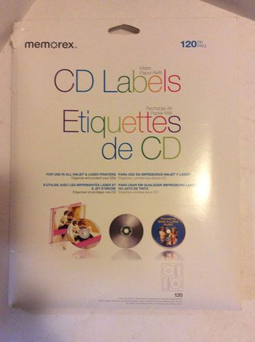 Memorex CD/DVD White Label Refills 120 pack Create custom design New Sealed Pack