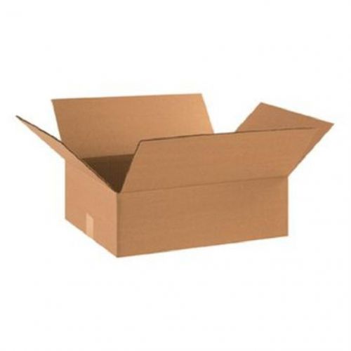 Corrugated cardboard flat shipping storage boxes 18&#034; x 14&#034; x 6&#034; (bundle of 25) for sale