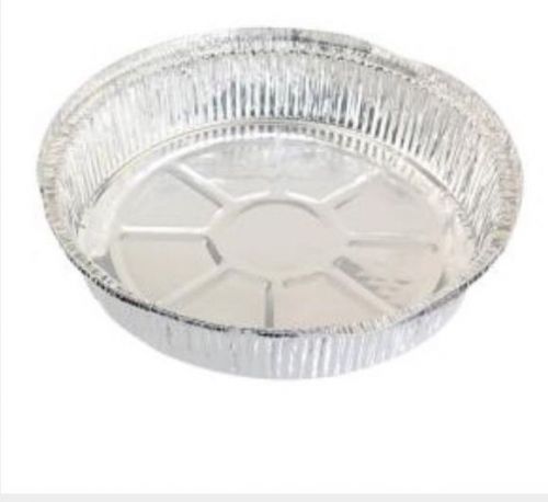 REYRC477 9 &#034; ROUND ALUMINUM CARRY OUT TO GO CONTAINER TRAY 500 / CASE