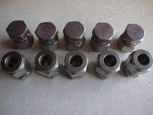 (10) NEW SWAGELOK SS-8M0-C  8mm TUBE CAPS