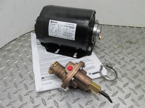 Never installed! ao smith 1/3 hp motor w/ shurflo gcbn22v carbonator mount pump for sale