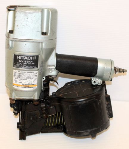 Hitachi NV83A4 Roofing 3 1/4&#034; Coil Air Nailer Works NICE FAST FREE SHIP USA