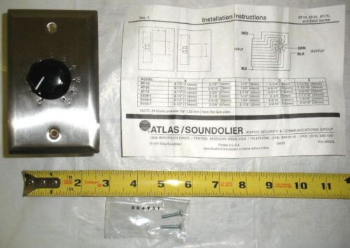 Atlas Soundolier Attenuator AT-10 Variable Pad Speaker Controller NOS