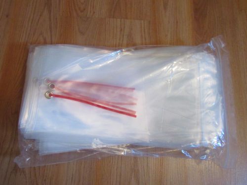 5 3/4&#034; x 11&#034; Our Own Brand Tie-On Zipper Bag with Eyelet (4 mil), 100 count
