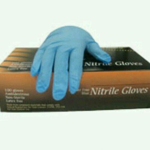 Blue nitrile gloves XL