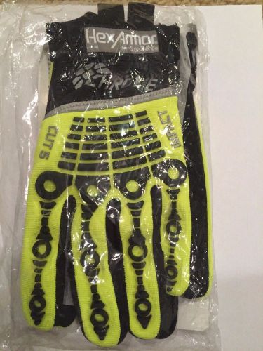 Hexarmor elite gloves size 9 chrome series 4026 cut resistant -  hi-vis - new for sale