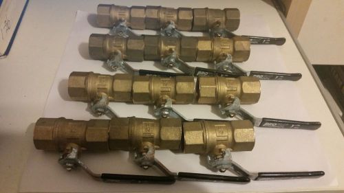 3/4&#034; proflo threaded brass ball valve full port , 600 wog. for sale