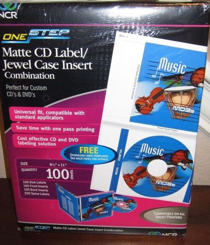Matte CD Label &amp; Jewel Case Inserts &amp; Spine Lables- Quantity of 100