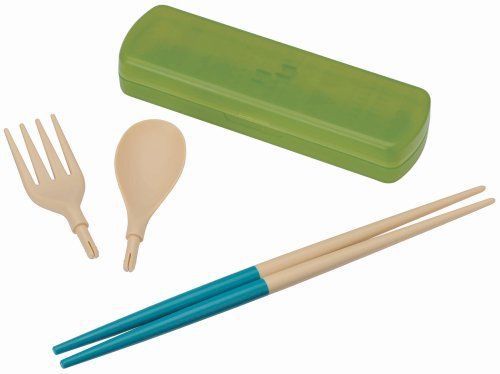 Reakku japan reina portable cutlery chopsticks set  green rj106cu04-ngn for sale