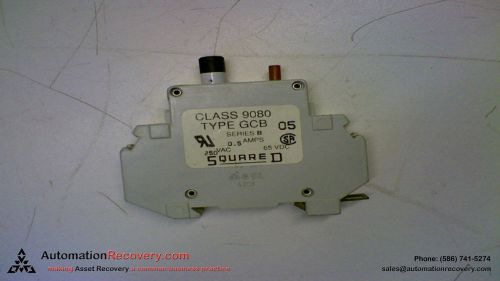 SQUARE D GCB 05 SERIES B CIRCUIT BREAKER 250VAC 0.5A 65VDC