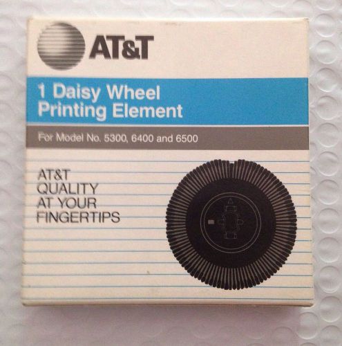 AT&amp;T Daisy Wheel Printing Element SCRIPT 12 for Typewriter 5300 6400 6500 SEALED