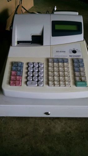 Sharp XE-A240S Thermal Cash Register With Front &amp; Rear Swivel Display Parts Not