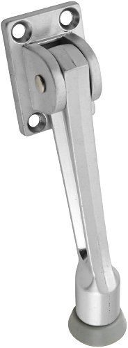 National hardware v239 5&#034;  kickdown door stops in satin chrome for sale