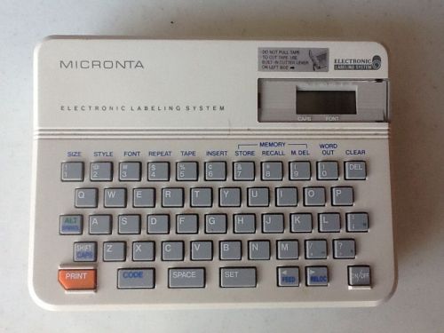 CES Micronta Portable Electronic Label Printer 63-647