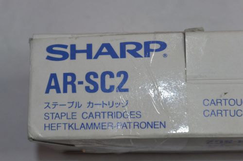 GENUINE SHARP AR-SC2 STAPLES! 2 STAPLE CARTRIDGES! NEW! ARSC2