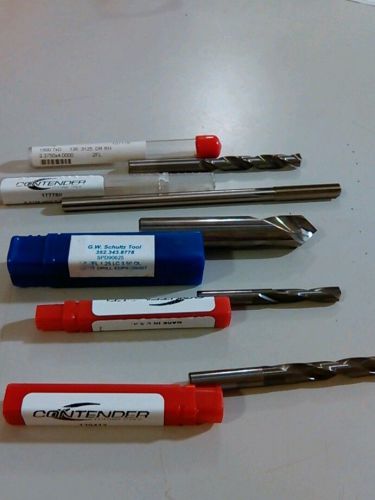 New carbide drills and a reamer for sale