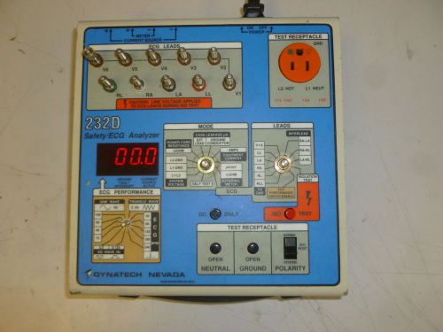 Dynatech nevada safety ecg analyzer model 232d for sale