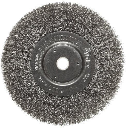 Weiler trulock narrow face wire wheel brush  round hole  stainless steel 302  cr for sale