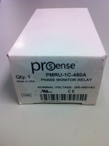 NEW Prosense PMRU-1C-480A Phase Monitor Relay 480VAC