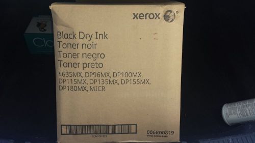 GENUINE XEROX 006R00819 4635MX DP96MX DP180MX 6R819 Black MICR Toner 3 / Box